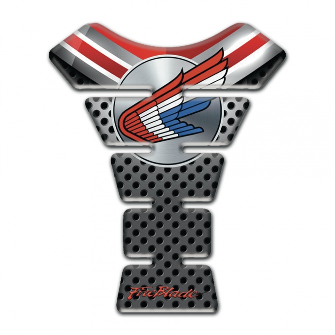 Honda Tank Pad Motorbike Holes Base with Red Detail Design 