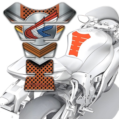 Honda Tank Guard Pads Unique Style Colorful Logo 