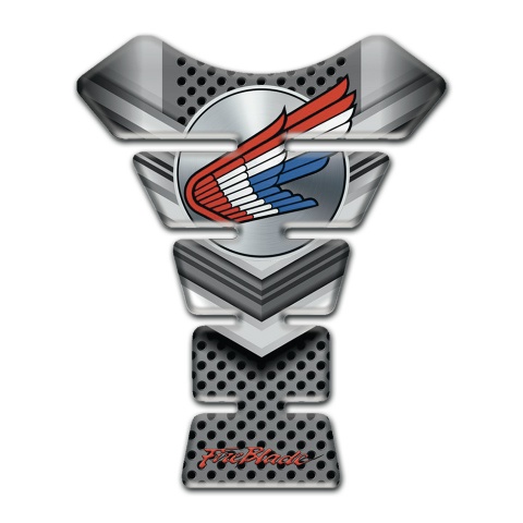 Honda Tank Pad Protector Metal effect Design Colorful logo 