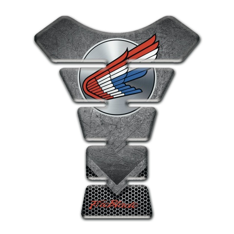 Honda Tank Fuse Scratched Plate Design Colorful Logo 
