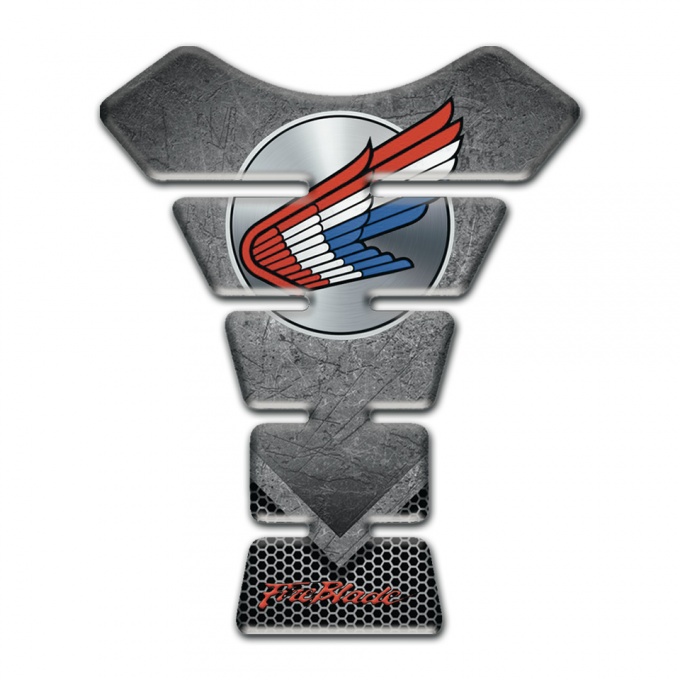 Honda Tank Fuse Scratched Plate Design Colorful Logo 