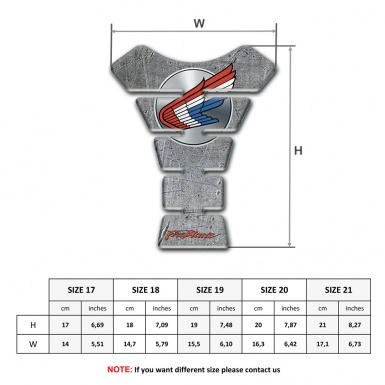 Honda Tank Pad Motorbike Stone Effect Design 