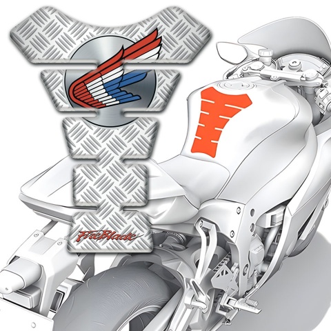 Honda Tank Pad Protector Crossed Elements Design Fire Blade Style 