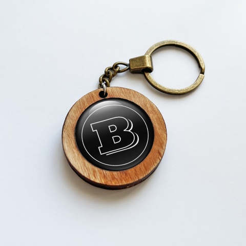 Brabus Keychain Handmade from Wood Black