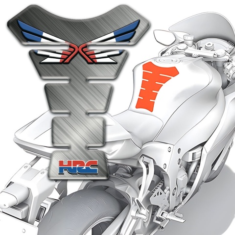 Honda Tank Guard Pads Matte Design Logo with Wings 