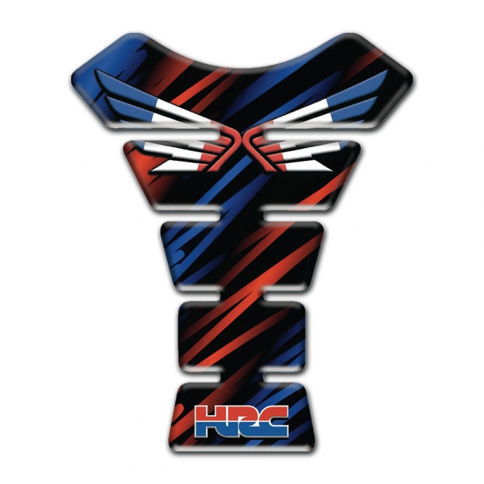 Honda Tank Fuse Colorful base Logo with Wings Style 
