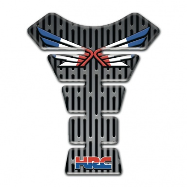 Honda Tank Guard Pads Metal Grid Base Wings Logo Type 