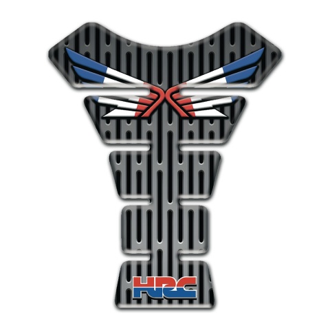 Honda Tank Guard Pads Metal Grid Base Wings Logo Type 