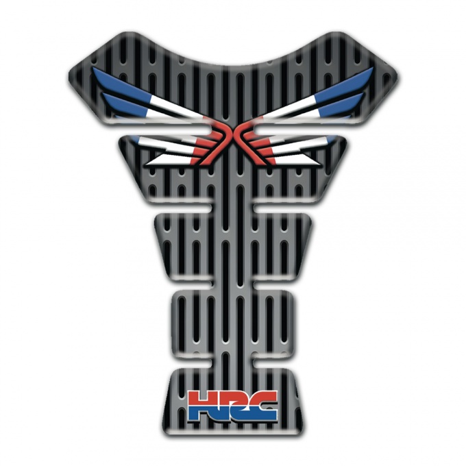 Honda Tank Guard Pads Metal Grid Base Wings Logo Type 