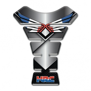 Honda Tank Protector Metal Effect Decoration and Logo with Wings 