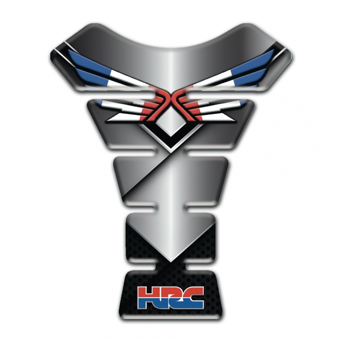 Honda Tank Protector Metal Effect Decoration and Logo with Wings 