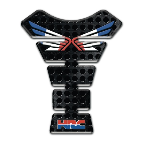 Honda Tank Guard Pads Perforated Black Base HRC Edition 