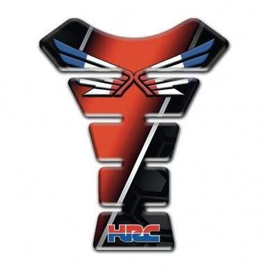 Honda Tank Pad Motorbike Red Black print HRC Version Wings Logo 