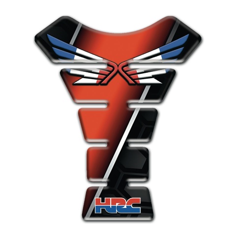 Honda Tank Pad Motorbike Red Black print HRC Version Wings Logo 