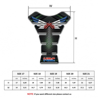 Honda Tank Guard Pads Fly Logo HRC version 