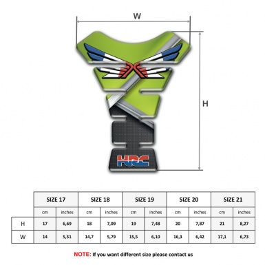 Honda Tank Pad Protector Fresh Green Motif