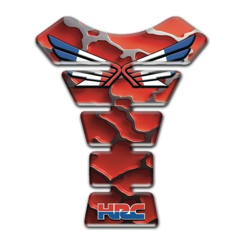 Honda Tank Protector Red Grey Fragments Base Hrc Version 