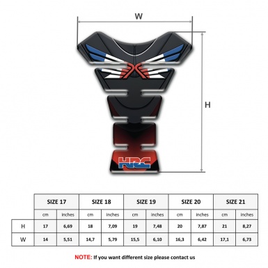 Honda Tank Pad Protector Racing Edition High End HRC Version 