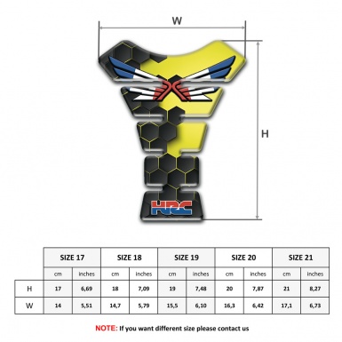 Honda Tank Pad Motorbike Unique Base Vision HRC Version 