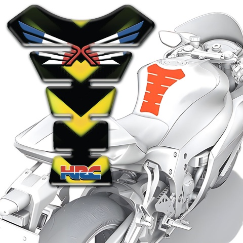 Honda Tank Protector Yellow Black V Shape Decoration 