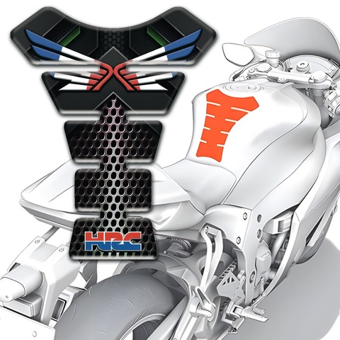 Honda Tank Pad Protector Perforated base Fly Logo Version