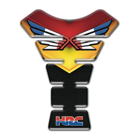 Honda Tank Fuse Silicone Sticker With colorful Design HRC style 
