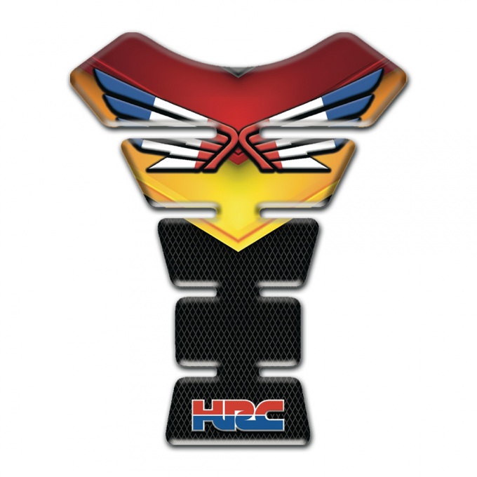 Honda Tank Fuse Silicone Sticker With colorful Design HRC style 