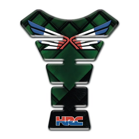 Honda Tank Pad Motorbike with Dark Green and Black Design 