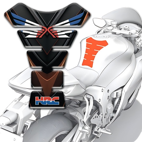 Honda Tank Protector Black Brown base Design HRC Version 