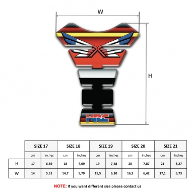 Honda Tank Pad Protector Anti Slip Sticker Multicolored Type 