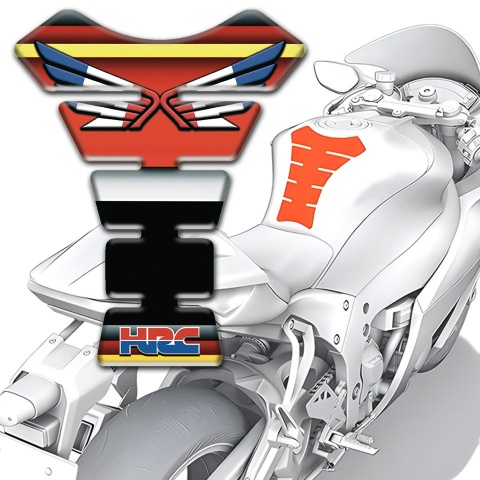 Honda Tank Pad Protector Anti Slip Sticker Multicolored Type 