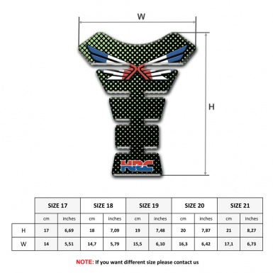 Honda Tank Pad Motorbike Green points Design 