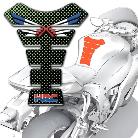 Honda Tank Pad Motorbike Green points Design 