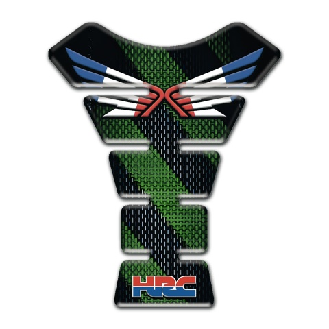 Honda Tank Pad Protector Diagonal Green Lines Design HRC Type 