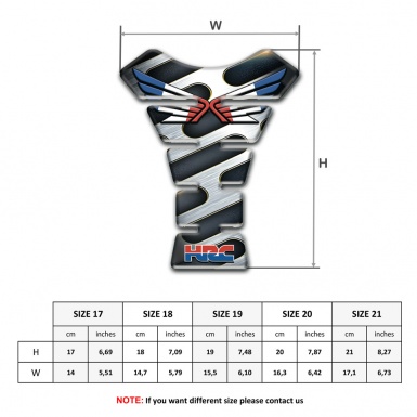 Honda HRC Style Tank Fuse Unique Model 