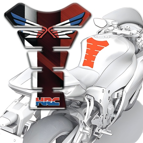 Honda Tank Pad Motorbike Silicone Sticker Racing Edition HRC model 
