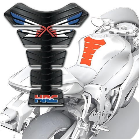 Honda Tank Pad Protector Dark Background Fly Logo Style 