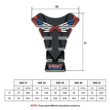 Honda Tank Pad Motorbike HRC Design 