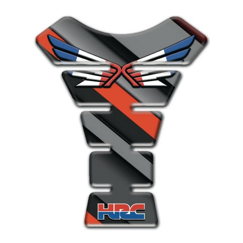 Honda Tank Protector Diagonal Stripes Design Logo with Wings 