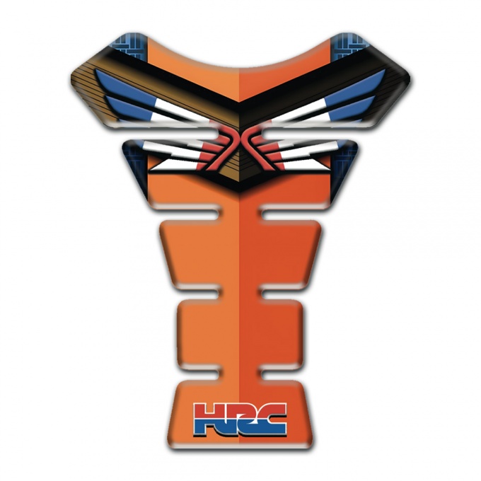 Honda Tank Pad Protector Different Orange Nuance Design 