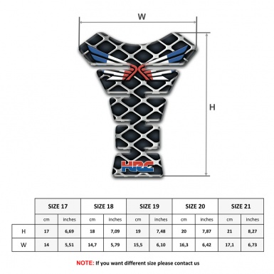 Honda Tank Guard Pads High End Metal Grid Edition 