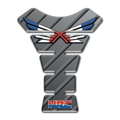 Honda Tank Fuse Diagonal Grey Patterns Base Hrc Style 
