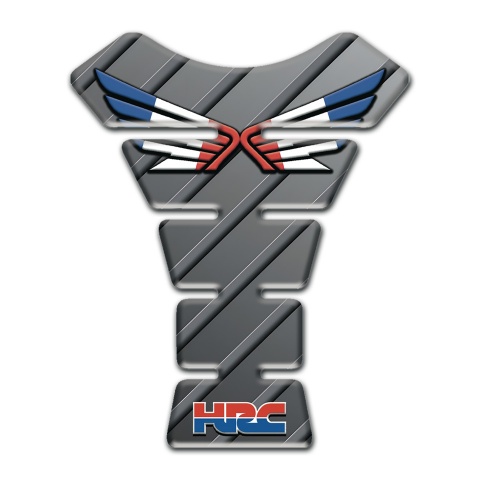 Honda Tank Fuse Diagonal Grey Patterns Base Hrc Style 