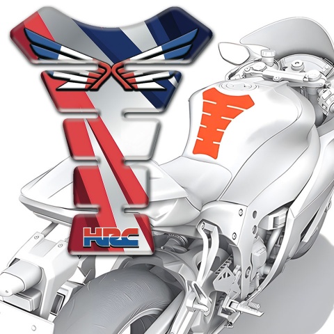 Honda Tank Protector Pink Lines Decoration HRC Type 