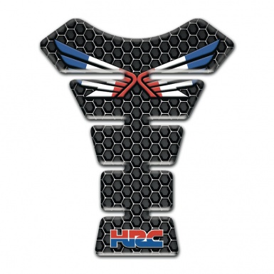 Honda Tank Pad Protector Dark Honeycomb Style HRC Edition 