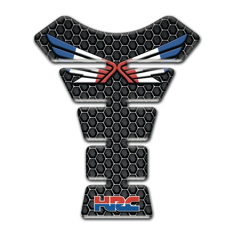 Honda Tank Pad Protector Dark Honeycomb Style HRC Edition 