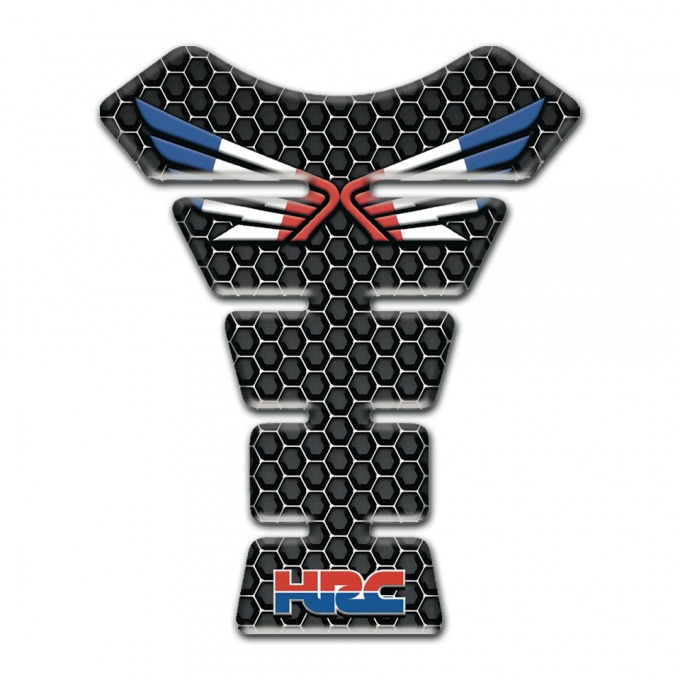 Honda Tank Pad Protector Dark Honeycomb Style HRC Edition 