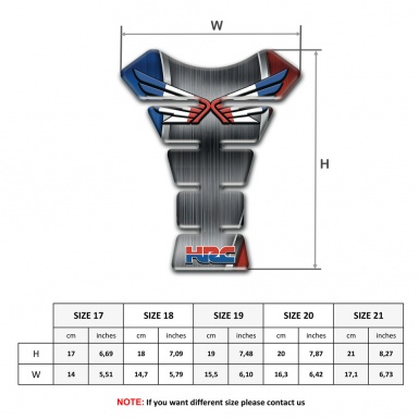 Honda Tank Protector Center Silicone Sticker High End Print 