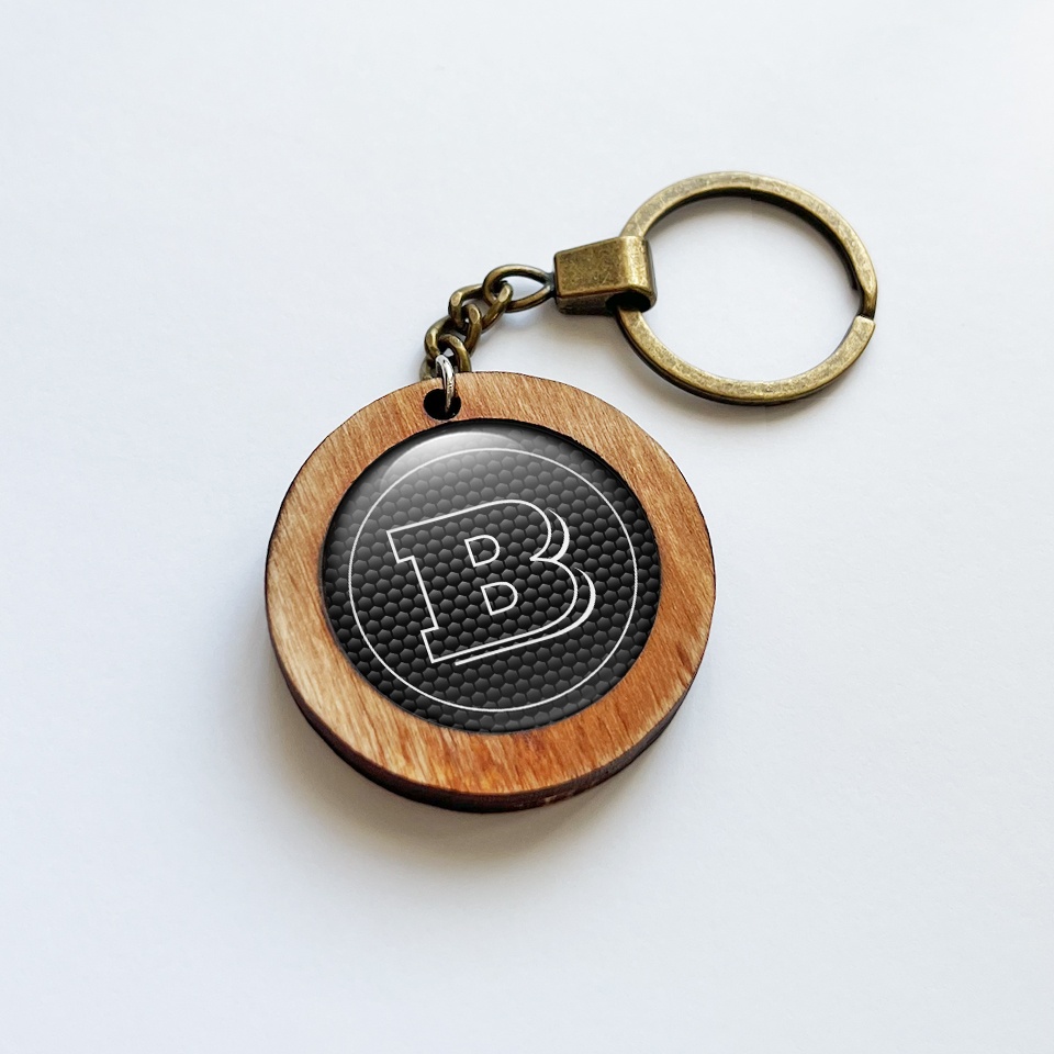 Brabus Wooden Keychain Handmade Carbon Edition | Keychains ...