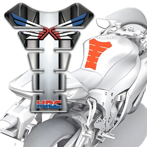 Honda Tank Pad Protector Metal Central Panel Effect HRC Edition 